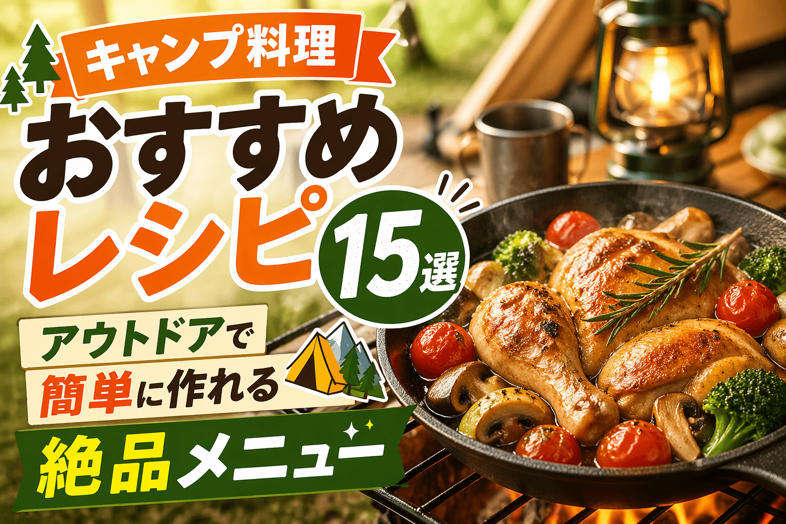 キャンプ料理おすすめレシピ15選|アウトドアで簡単に作れる絶品メニュー
