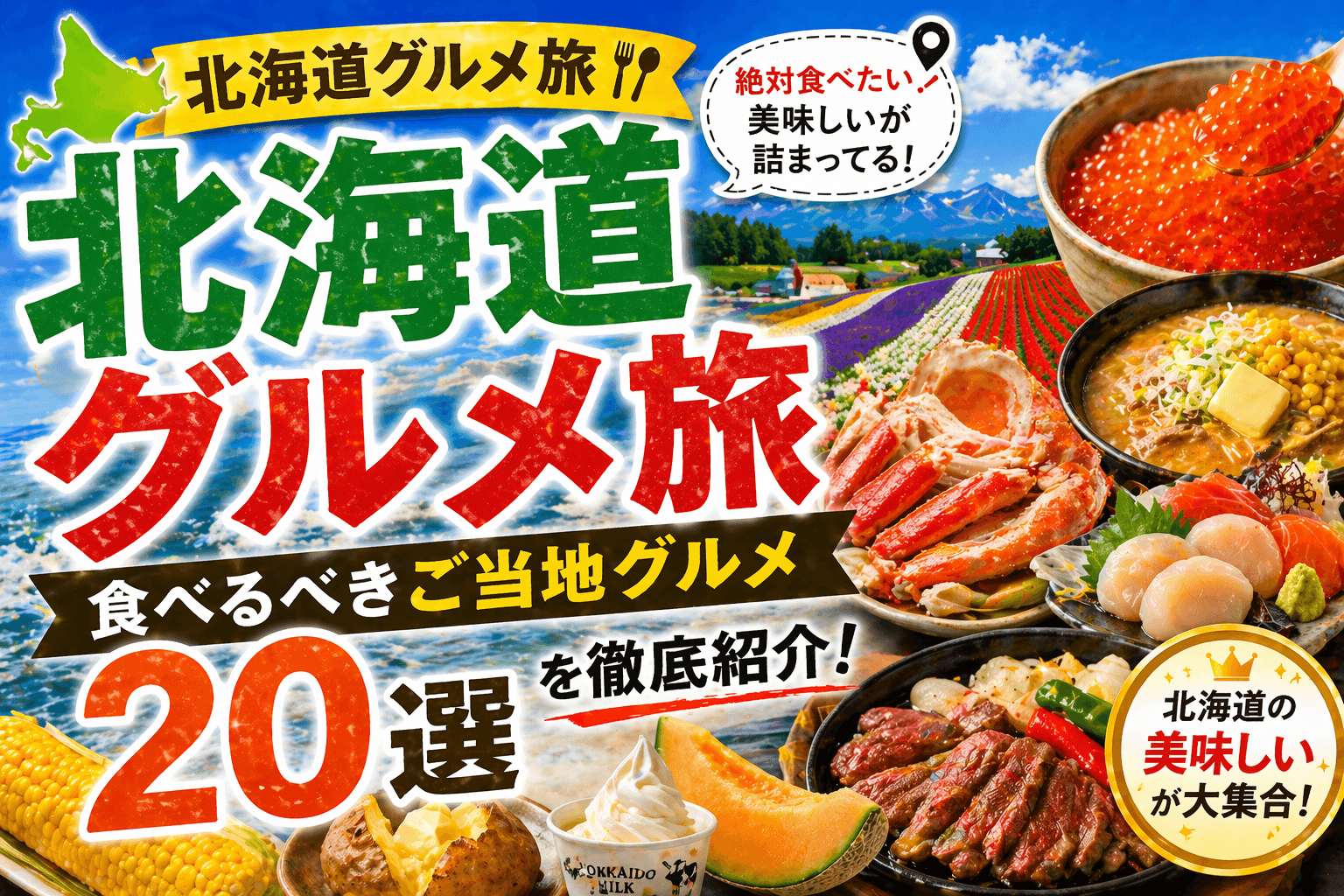 北海道グルメ旅|食べるべきご当地グルメ20選を徹底紹介